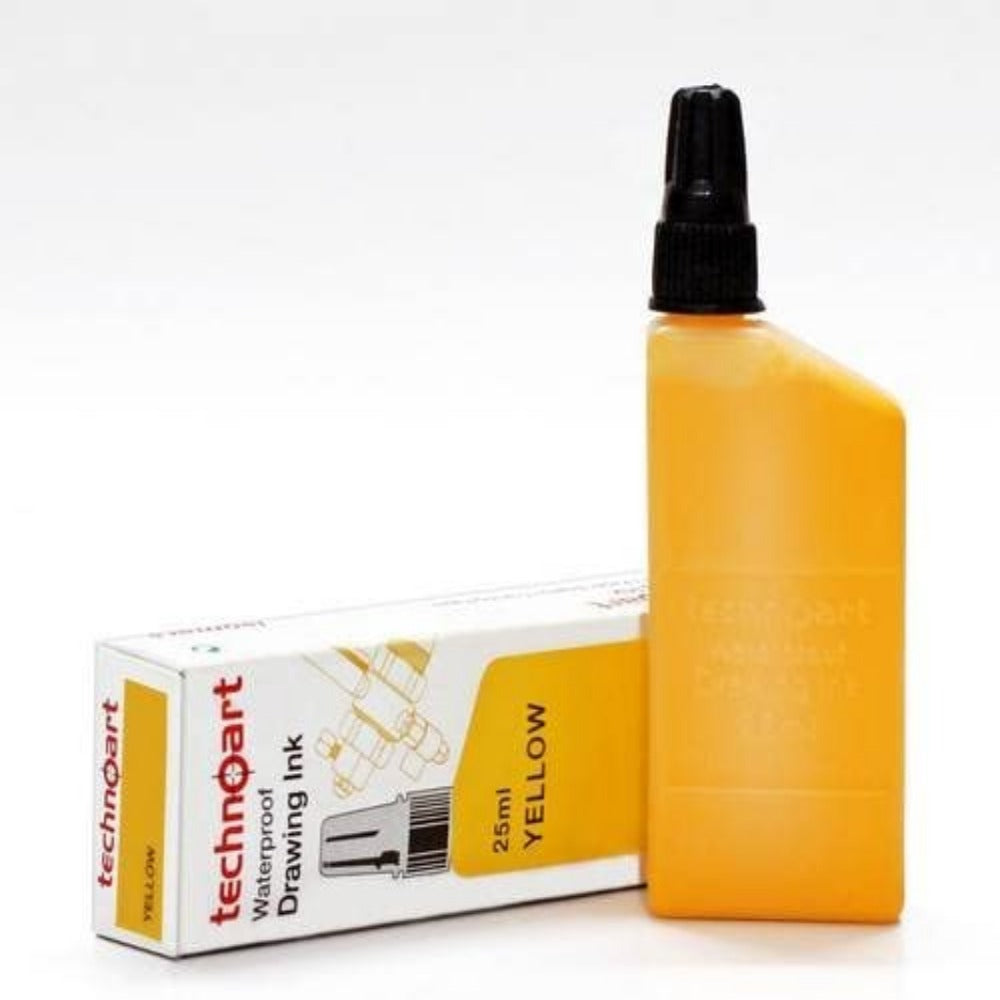 Isomars Technoart Technical Drawing Pen Ink - Yellow