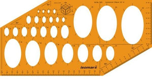 Isometric Ellipse Drawing Template