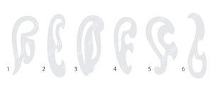 French Ship Curves Template (Set of 6)