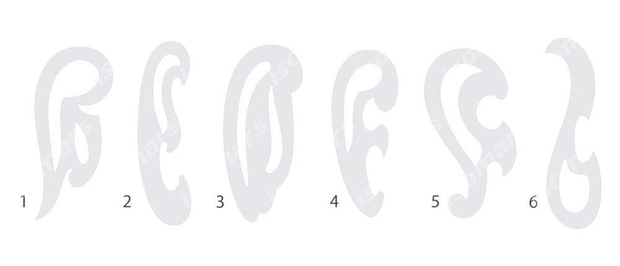 French Ship Curves Template (Set of 6)