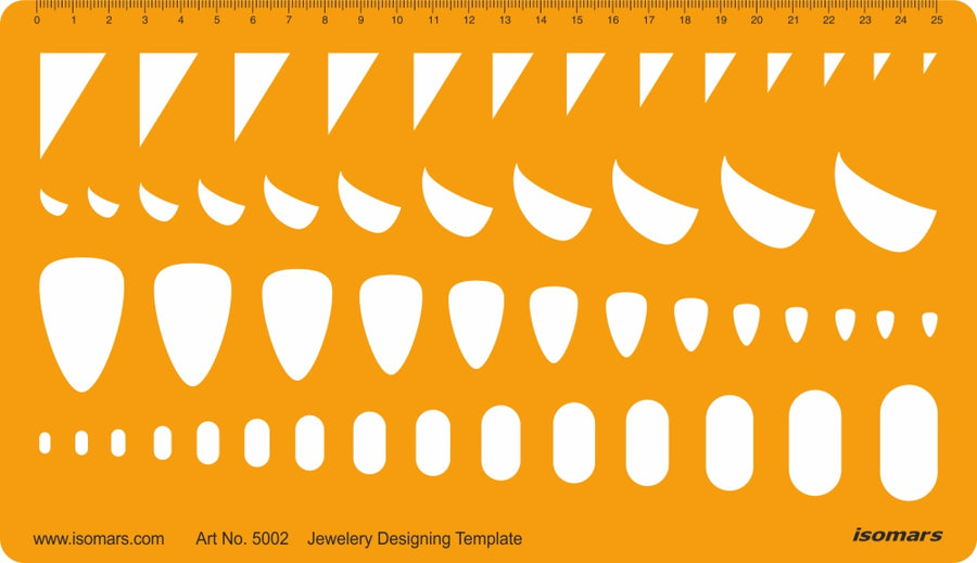 Jewelry Design Template- Triangle Stone Oval