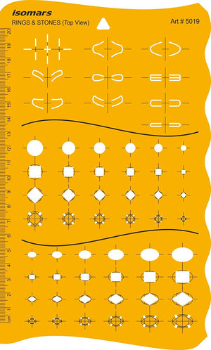 Jewelry Design Template: Ring Top View