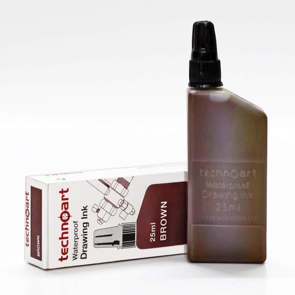 Isomars Technoart Technical Drawing Pen Ink- Brown