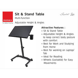 Laptop/Study Table (90° adjustable angle)