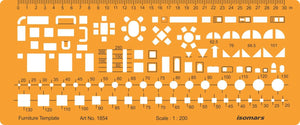 1:200 Scale Architectural Furniture Template