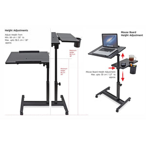 Isomars Multipurpose Study / Laptop Table - LDM3BLACK