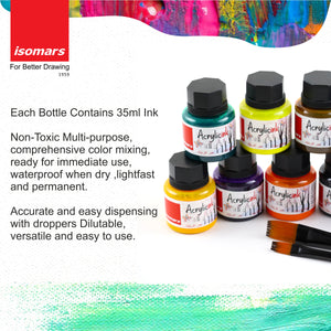 Acrylic Ink (Set of 10)