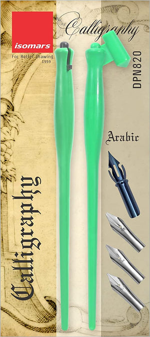 Plastic Holder Set (Oblique & Straight) with 3 Arabic and 1 Flex Nib