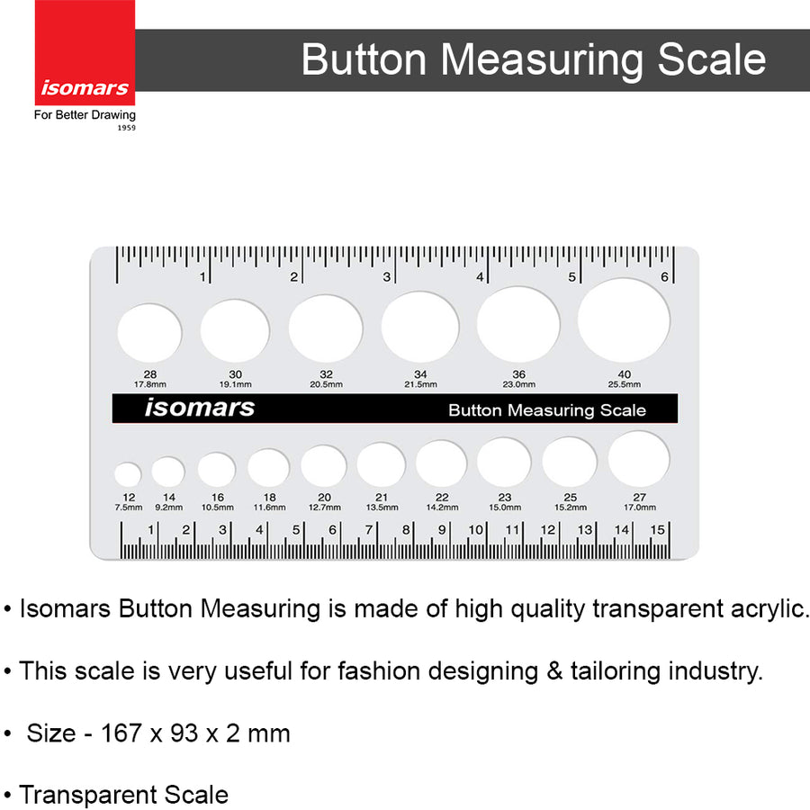 Button Measuring Scale