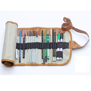 Canvas Pencil Wrap Case