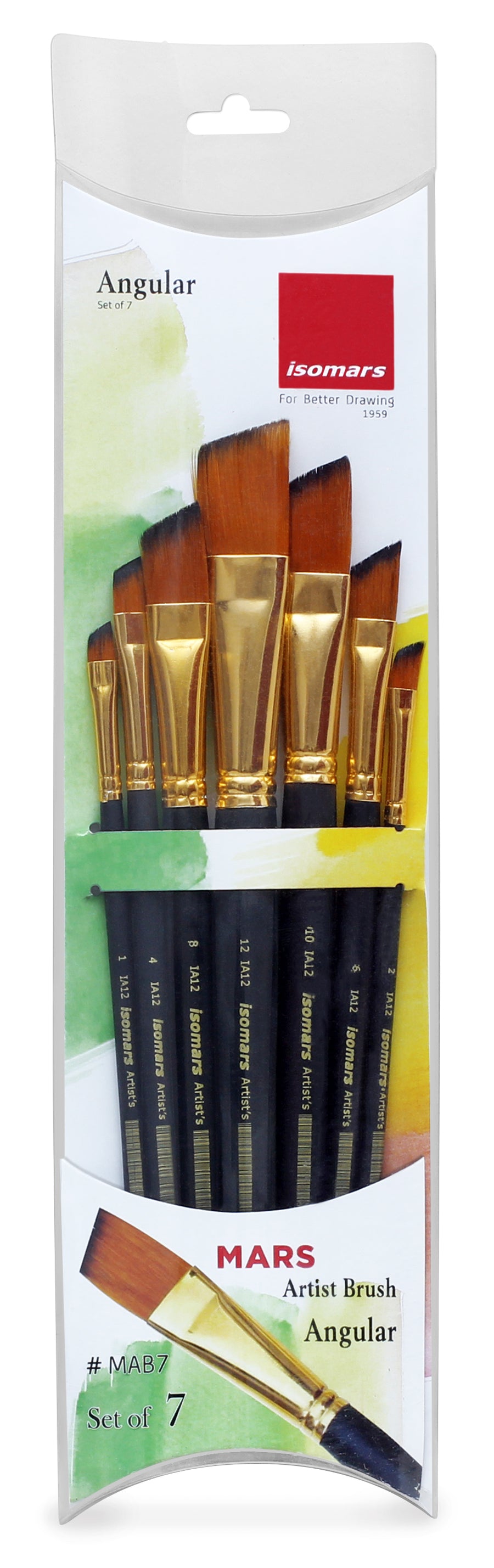 Artist Brush Angular (Set of 7)