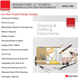 Technical Set Squares, Semi-protractor & Scale