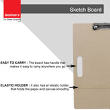 Isomars Sketch Board with Clip - 12"x16"