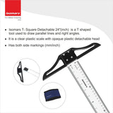 Adjustable Set Square 12" Combo - Isomars