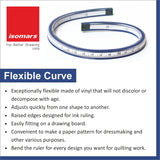 Adjustable Set Square(10") + Triangular Scale + Flexible Curve Combo - Isomars
