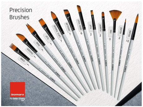 Artist Paint Brush (Set of 13) with Palette & Carry Bag - Isomars