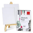 Artist Wooden Easel with Sketch Pad & Canvas Boards - Isomars
