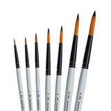 Artist Wooden Easel with Sketch Pad, Round Brush (Set of 7) & Canvas Boards - Isomars