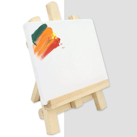 Artists Kit- Wooden Easel & Canvas - Isomars