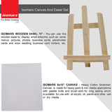Artists Kit- Wooden Easel & Canvas - Isomars