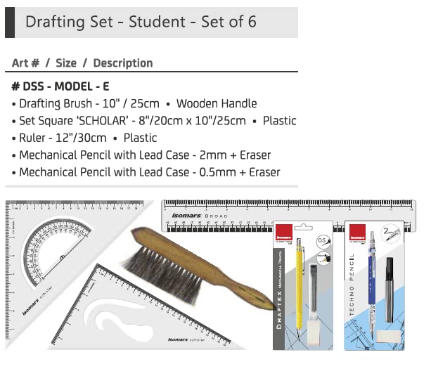 Beginners Drafting Set of 6 - Isomars