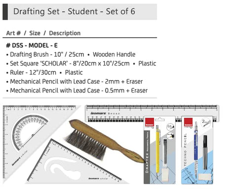 Beginners Drafting Set of 6 - Isomars