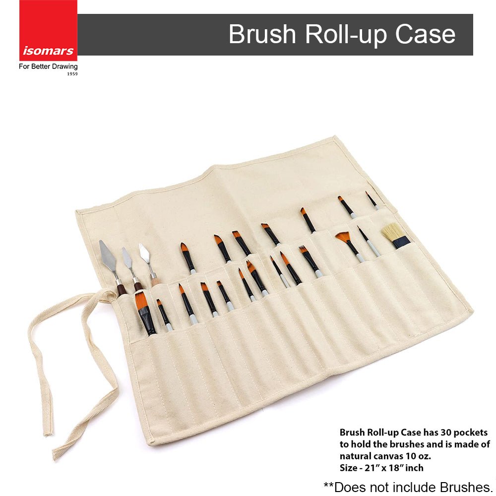 Brush Roll Up Case (Natural) - Isomars