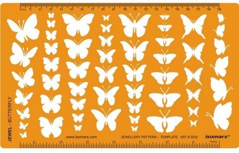 Butterfly Shape Symbols Template - Isomars