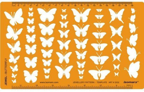 Butterfly Shape Symbols Template - Isomars