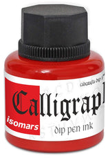 Calligraphy Dip Pen Ink (Set of 5) with Plastic Oblique Holder - Isomars