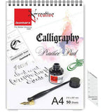 Calligraphy Practice Pad A4 with Calligraphy Engroser Stencil - Isomars