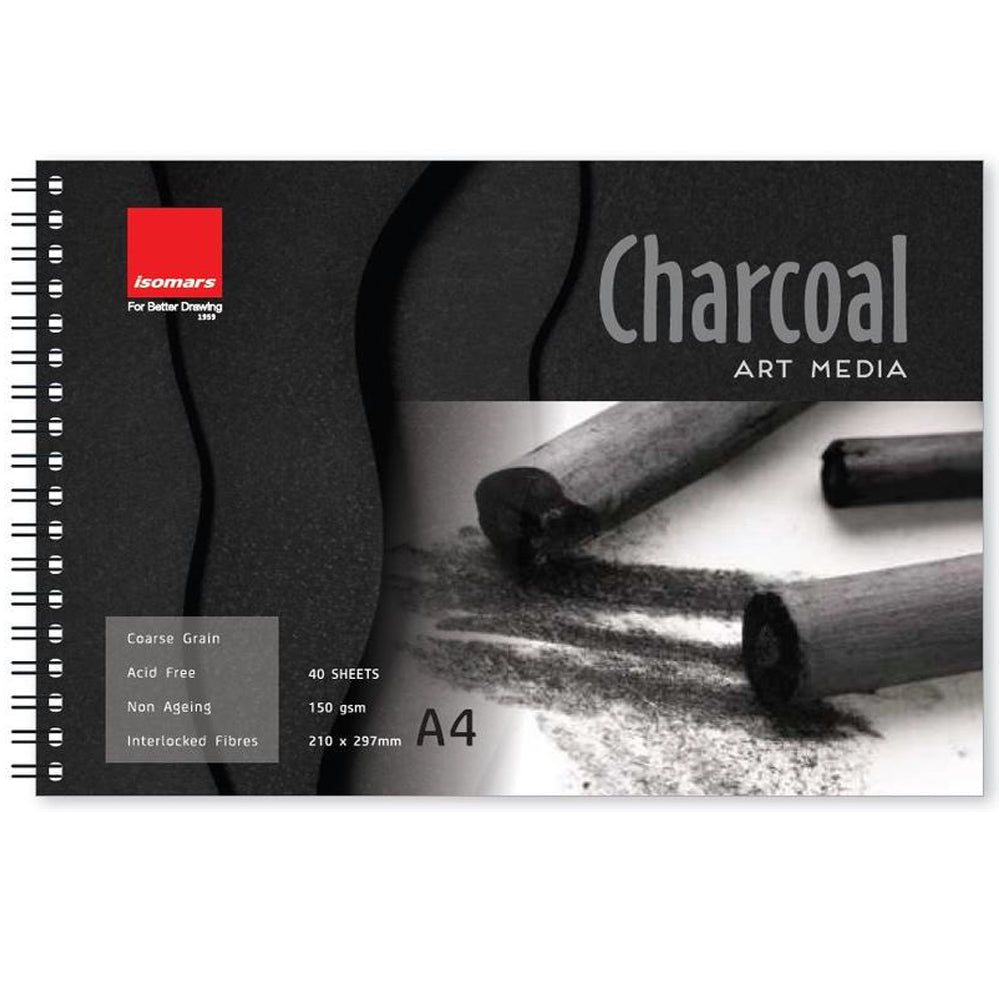 Charcoal Pad 150 GSM - A4 - Isomars