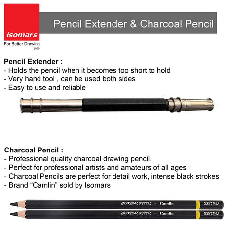 Charcoal Sketching Kit (Set of 9) - Isomars