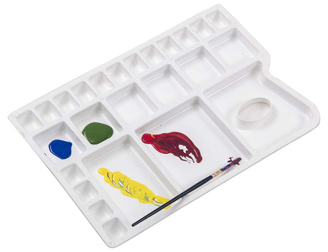 Color Mixing Palette & Round Paint Brushes - Isomars