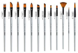 Color Mixing Palette with Paint Brush (Set of 12) - Isomars