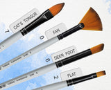 Color Mixing Palette with Paint Brush (Set of 12) - Isomars