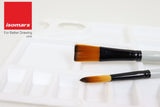 Colour Mixing Palette & Flat and Round Brushes (Set of 7) - Isomars