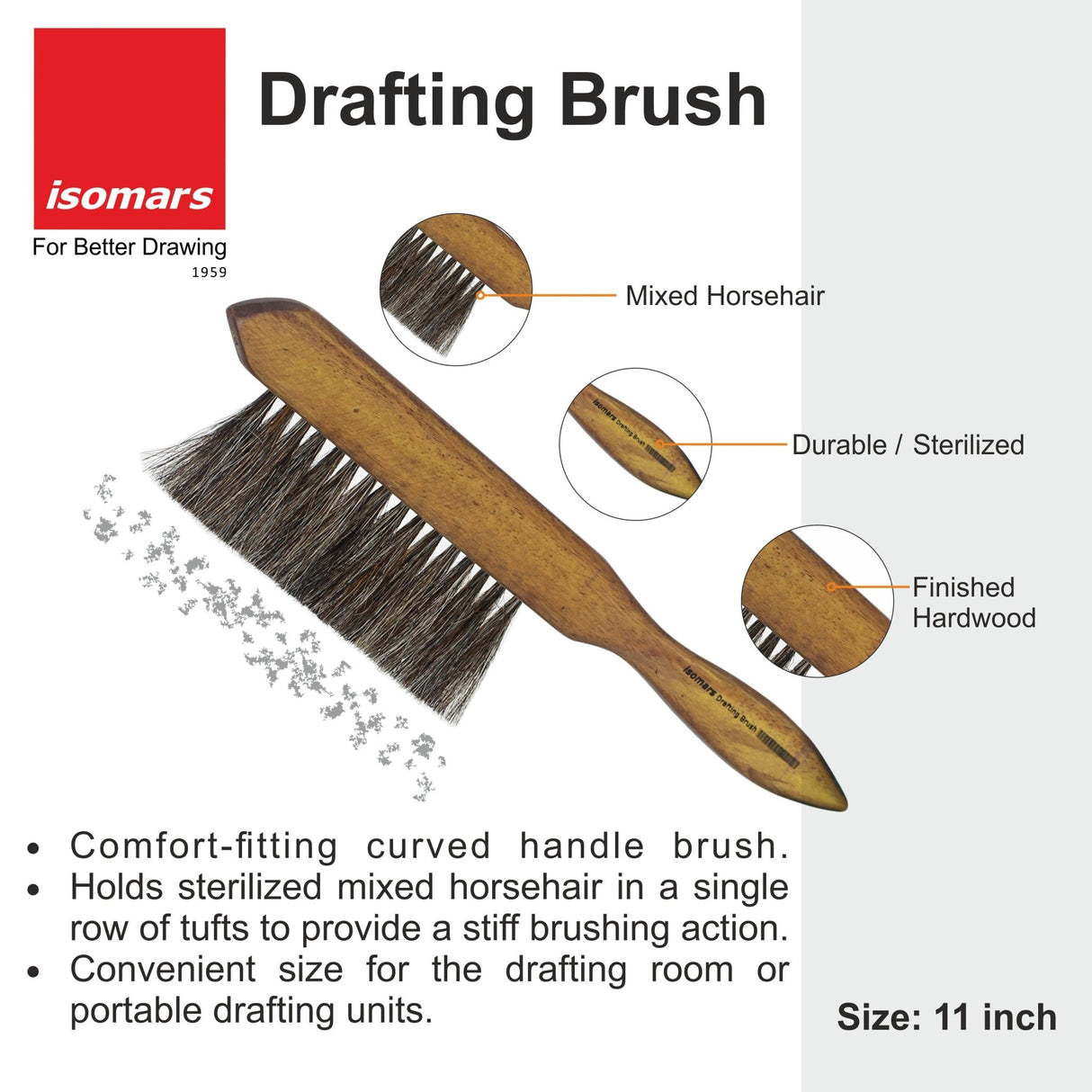 Drafting Brush - 10" - Isomars
