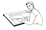 Drawing & Drafting Board(A2 size- 18.5" x 25.5") with Detachable T-Square Scale - Isomars