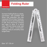 Folded Ruler - 12"( Set of 3) - Isomars