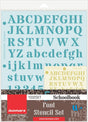 Font Stencil- Schoolbook (Set of 2) - Isomars