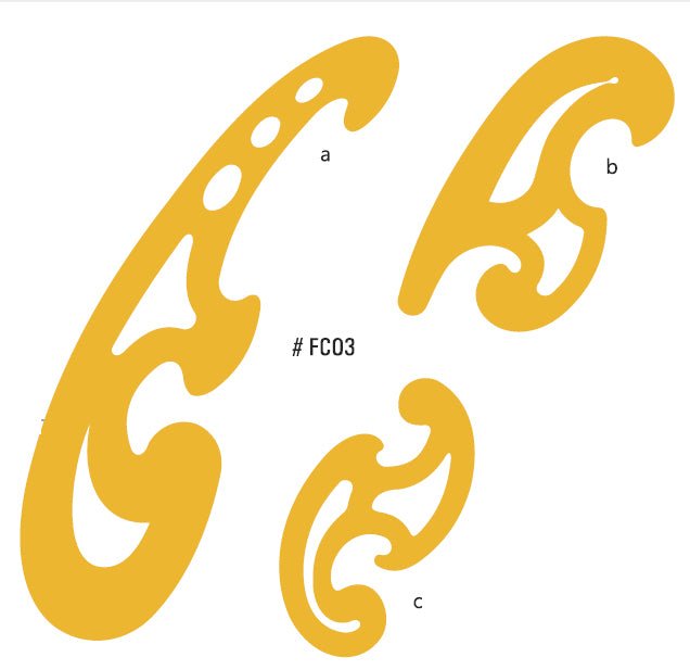 French Curves (Set of 3) - Isomars