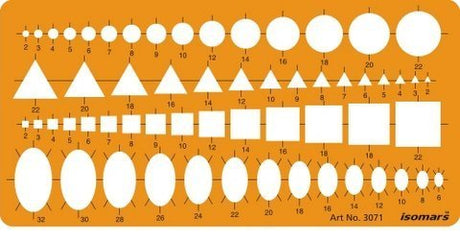 Geometry Shape Drawing Template Stencil - Isomars