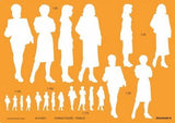 Human Figure Male & Female Multi-Scale Template - Isomars