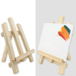 Isomars Artists Kit - Set of Wooden Easel and Canvas - Display Stand and Display / Painting Board Combo - Isomars