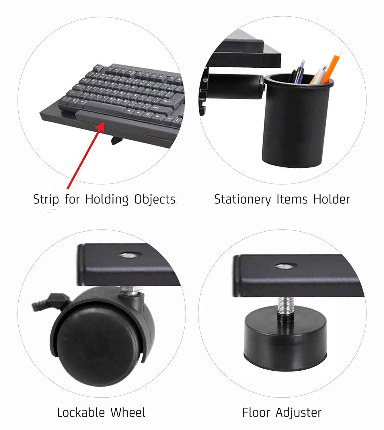 Isomars Computer Table - Adjustable - Professional Workstation for Computer - Ideal for Home, Schools, Office, Hospitals, Gaming Etc. - Isomars
