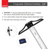 Isomars Detachable T Square - 24" - Isomars