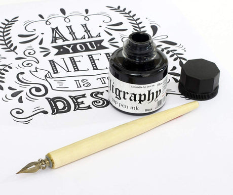 Isomars Dip Pen Wooden Manga Holder Set - Isomars