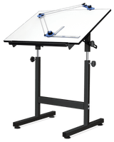 Isomars Drawing Board Table - Scholar with White Laminated Board Size - 25.5"x35" and Drafter - Isomars