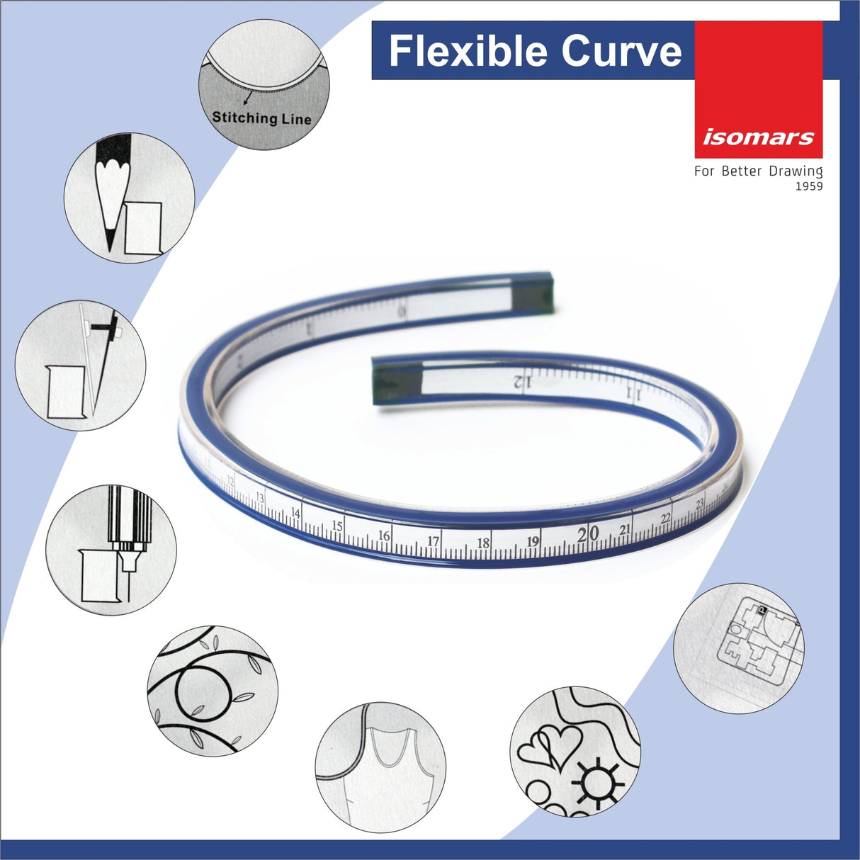 Isomars Flexible Curve- 12" - Isomars